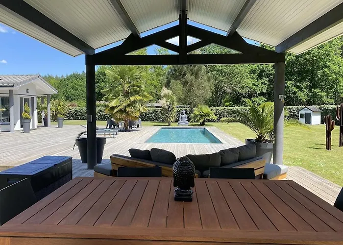 Avec Piscine Chauffee Proche Oceane Villa *